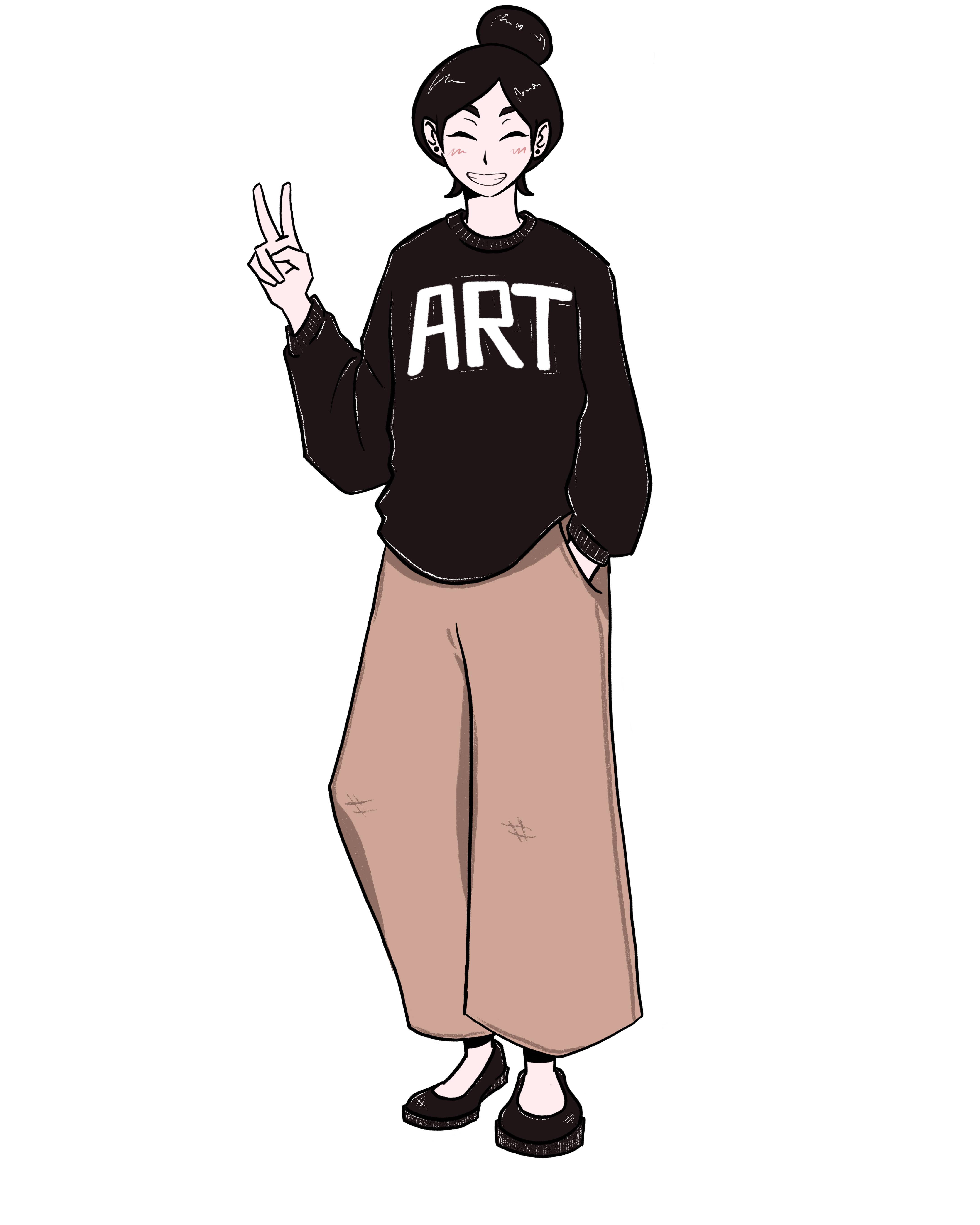 Big smile character